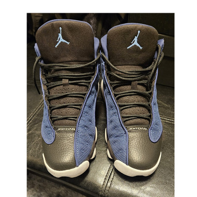 Jordan Air Jordan 13 Retro Flint High Top Lace Up Sneaker Blue Black White