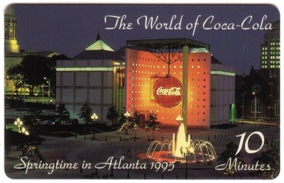 10m World of Coke Gebäude Springtime in Atlanta 1995 SAMPLE/20 Phone Card
