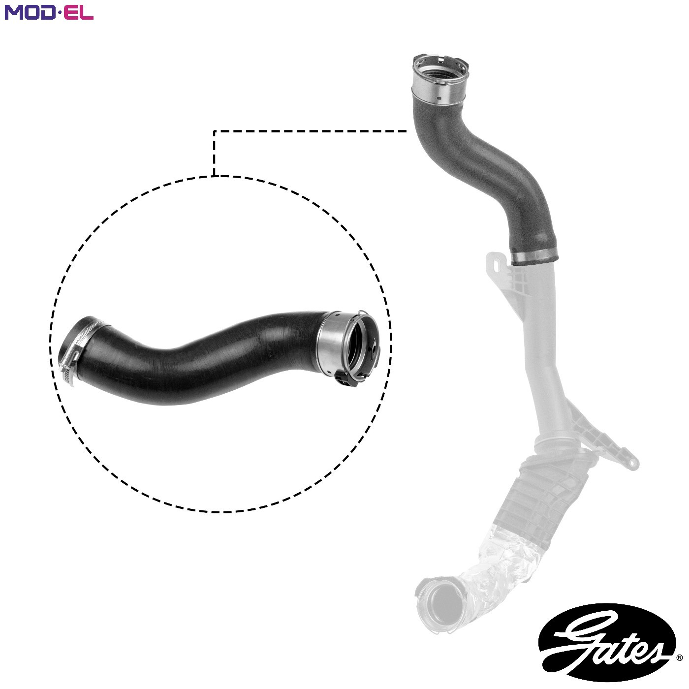 CHARGE AIR HOSE 09-0812 FOR RENAULT CLIO/IV/Sport/Tourer/SPORT/TOURER SYMBOL - Image 10