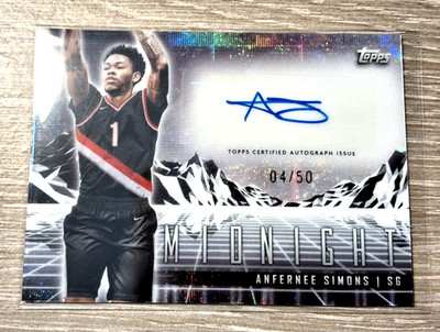 2024 Anfernee Simons Auto /50 Topps MIDNIGHT Horizon Auto HS-ANS | Celtics