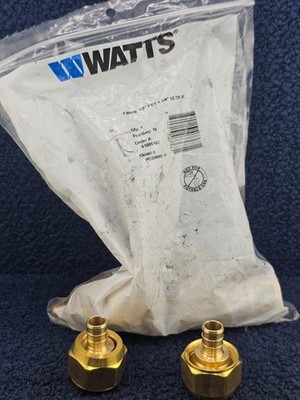 (QTY 10) Watts PC690002-10: 1/2 in. Crimp x 3/4 in. SS-T20 Crimp Swivel Fitting