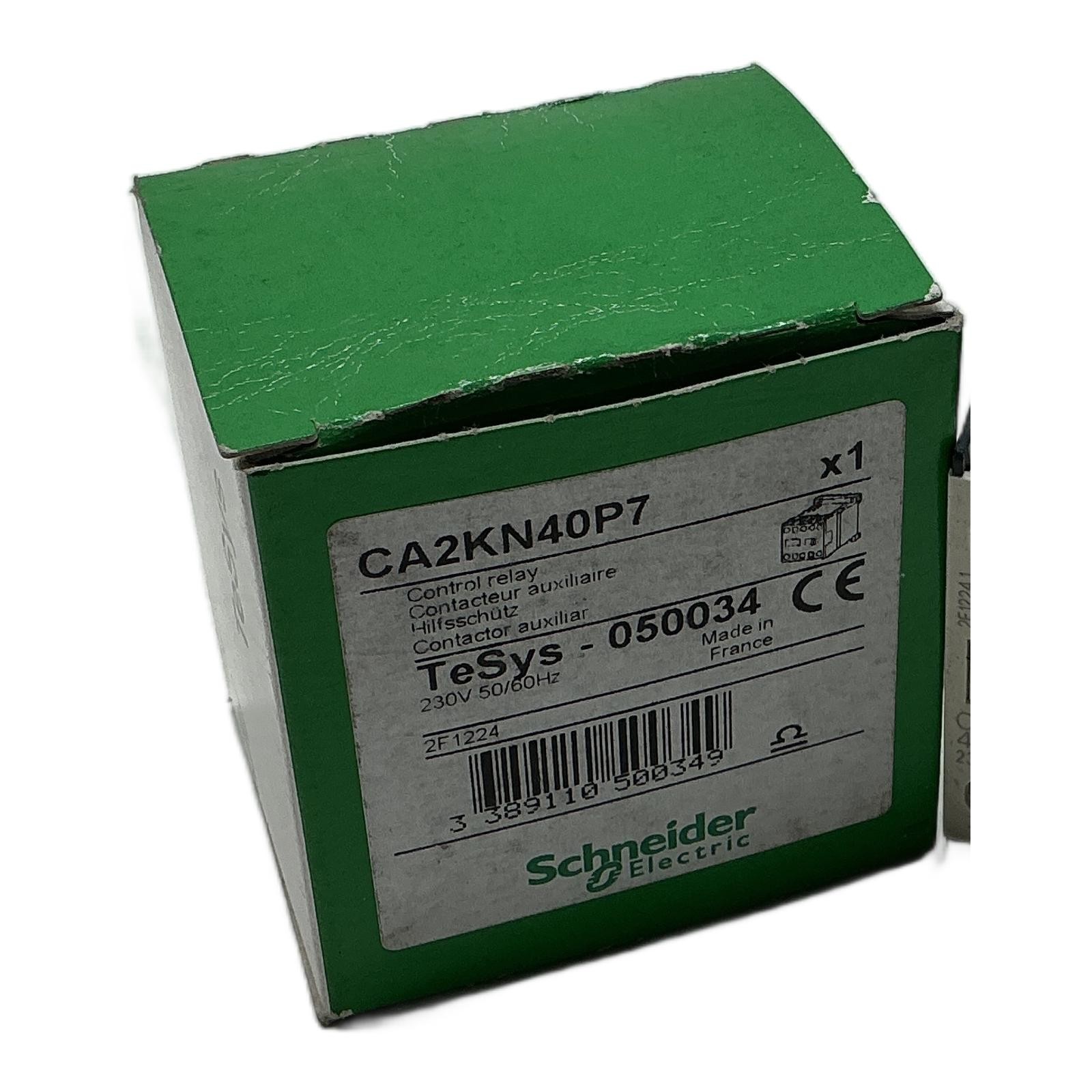 CA2KN40P7 SCHNEIDER ELECTRIC, Schneider Electric Rele di Controllo 230V AC 4N...