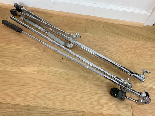 PEARL Extra Long Boom Cymbal Stand w/ Arm Counterweight Single Braced 90s Vtg