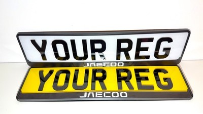 X2 JAECOO Auto Nummernschild Rahmen Umrandung Halter UV-Druck authentisch langlebig