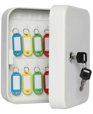 Zahlenschrank Safe Schloss Metall 20 Schlüssel Wandmontage Sicherheit Aufbewahrungsbox