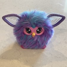 Furby Purple Plush Tie Dye Interactive Toy 2023 Glowing Ears - Tested Works