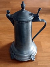 Antico boccale, brocca, caraffa peltro 95% Etain Fin