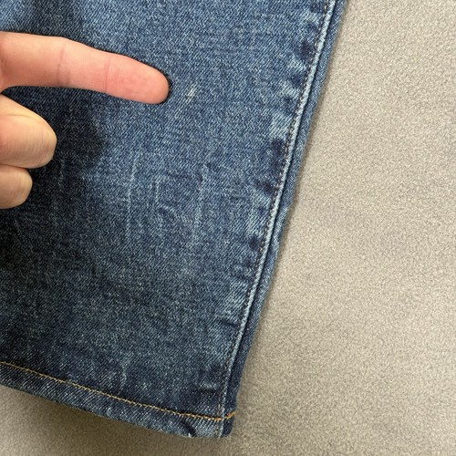 Jeans Levis Uomo 32x32 (Adatto 32x30) Blu Made & Crafted Selvedge Denim 502 Taper - Foto 6 di 24