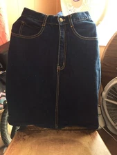 Vintage 1970's Gitano Jean Skirt 