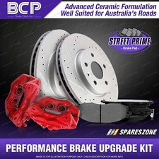 Rear Disc Brake Calipers + Rotors + Pads for Subaru Impreza GD GDE 03 - 05