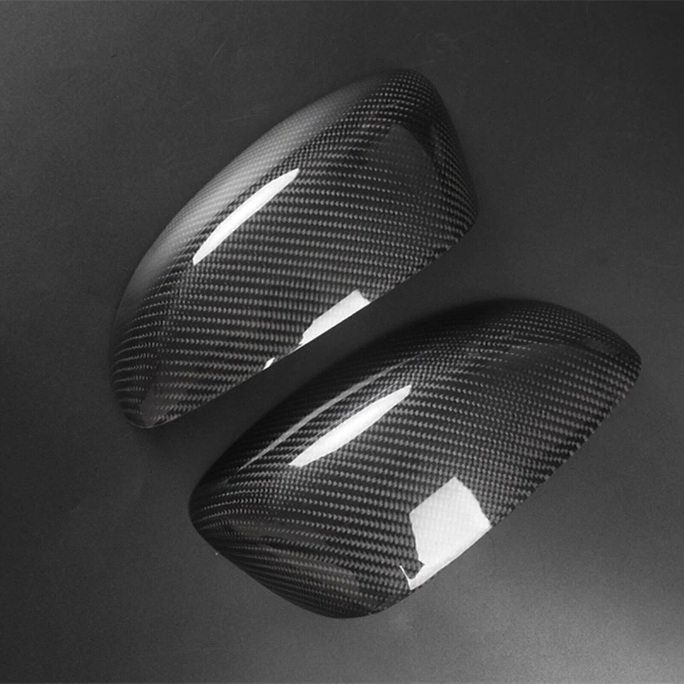 2x Cubierta de espejo retrovisor lateral de fibra de carbono negra para Mazda RX-8 2008-2011 Foto 4 de 4