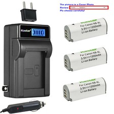 Kastar Battery LCD AC Charger for Canon NB-9L CB-2LB Canon Powershot SD4500 IS