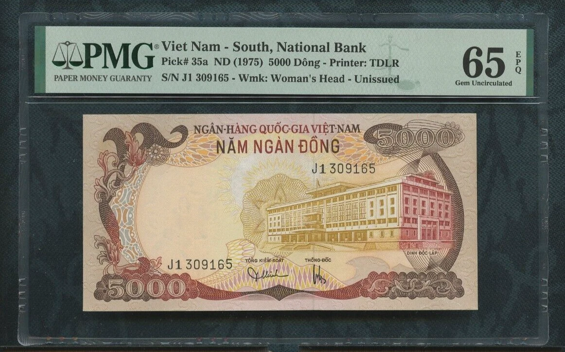 PMG 5,000 ₫ Denomination Vietnamese Paper Money for sale | eBay