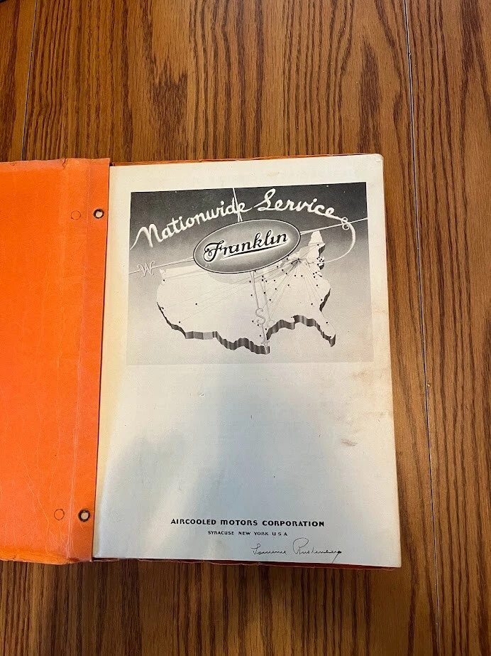 Manual de servicio y piezas Franklin serie 4AC-176 Foto 2 de 4