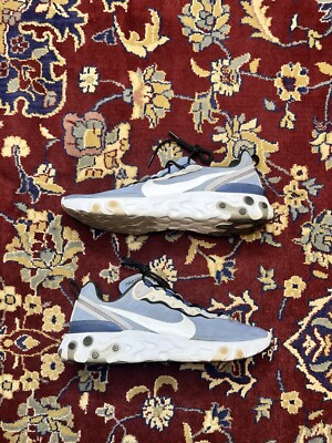 Size 13 - Nike React Element 55 Indigo Fog 2019 Men s Running Casual Sneakers
