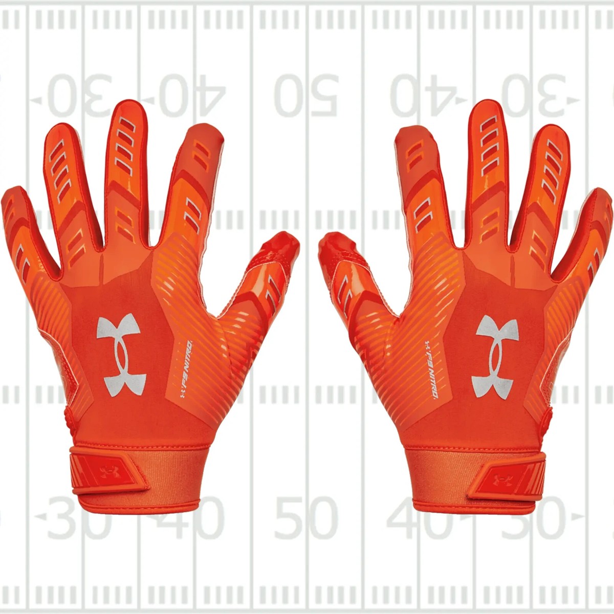 グローブ UNDER ARMOUR SPOTLIGHT GLOVE ORANGE M M,L,XL】UA SPOTLIGHT LE 限定カラー オレンジ アメフト