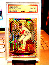 2021 Panini Prizm #4/75 Rafael Devers Power Plaid #67 Gem Mt. 10 POP-1 