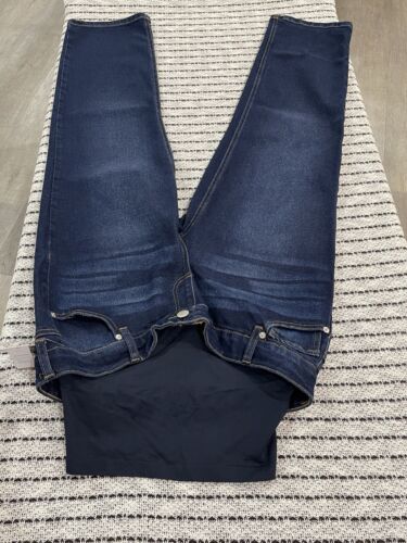Maternity Tome & Tru Jeans MEDIUM (8-10) Straight Legs Dark Wash NEW MSRP $24.99 - Picture 4 of 12