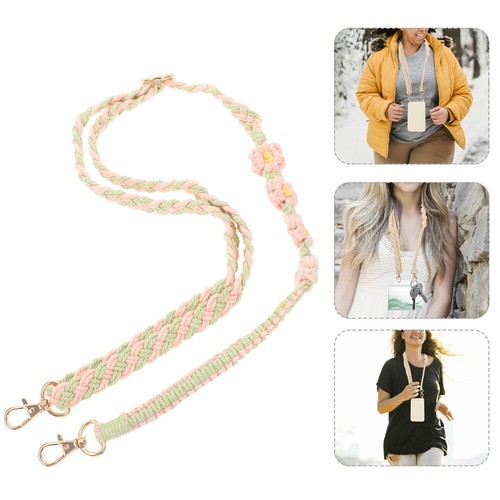 2 Count Kleine Gänseblümchenkette Fräulein Telefon Charms Lanyard -Gurt - Zdjęcie 9 z 12