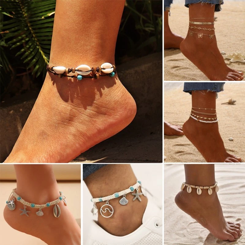 Gold 2024 bead anklet
