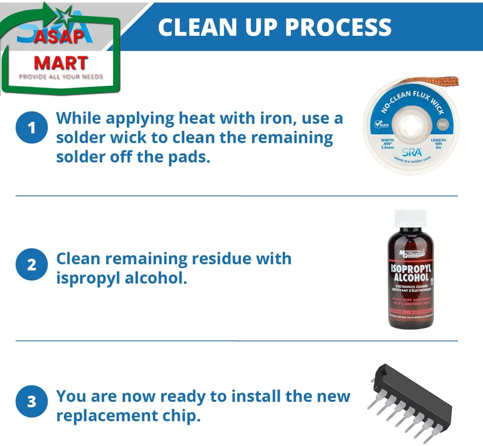 Aleación de extracción para retrabajo SMD - 4,5 pies Foto 2 de 4