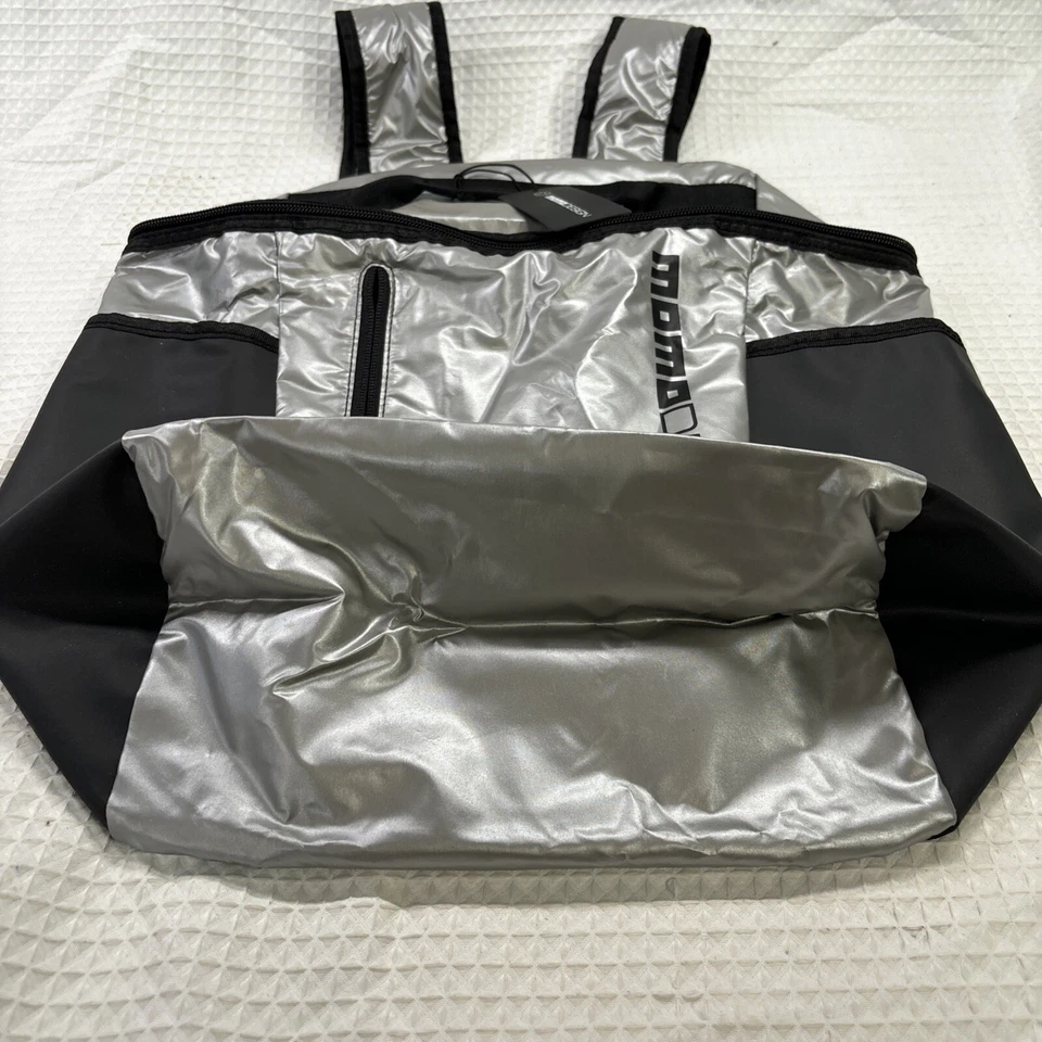 Новый рюкзак MOMODESIGN серебристый/черный B3. Статья MP1203. 100% нейлон. Подлинный - Изображение 4 из 4