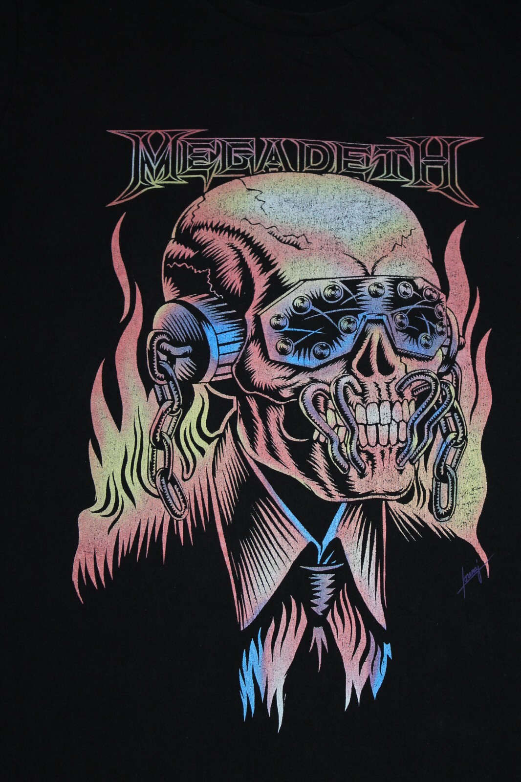 2019 Primark Megadeth Shirt Thrash Metal Band Men's Tee M/L image 2