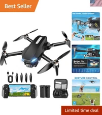 ✅ Drone w/ Camera, 2K FPV Drone with Brushless Motor, Altitude Hold, Gesture Sel