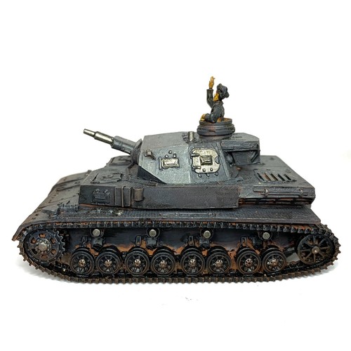 GERMAN PANZER IV TANK bolt Action WW2 Painted 28mm Warlord Games BLITZKRIEG - Picture 5 of 6