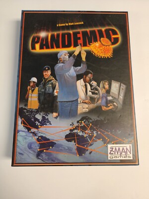 PANDEMIC Board Game by Z-Man Games 2007 100% COMPLETE Multi AWARD WINNER Game