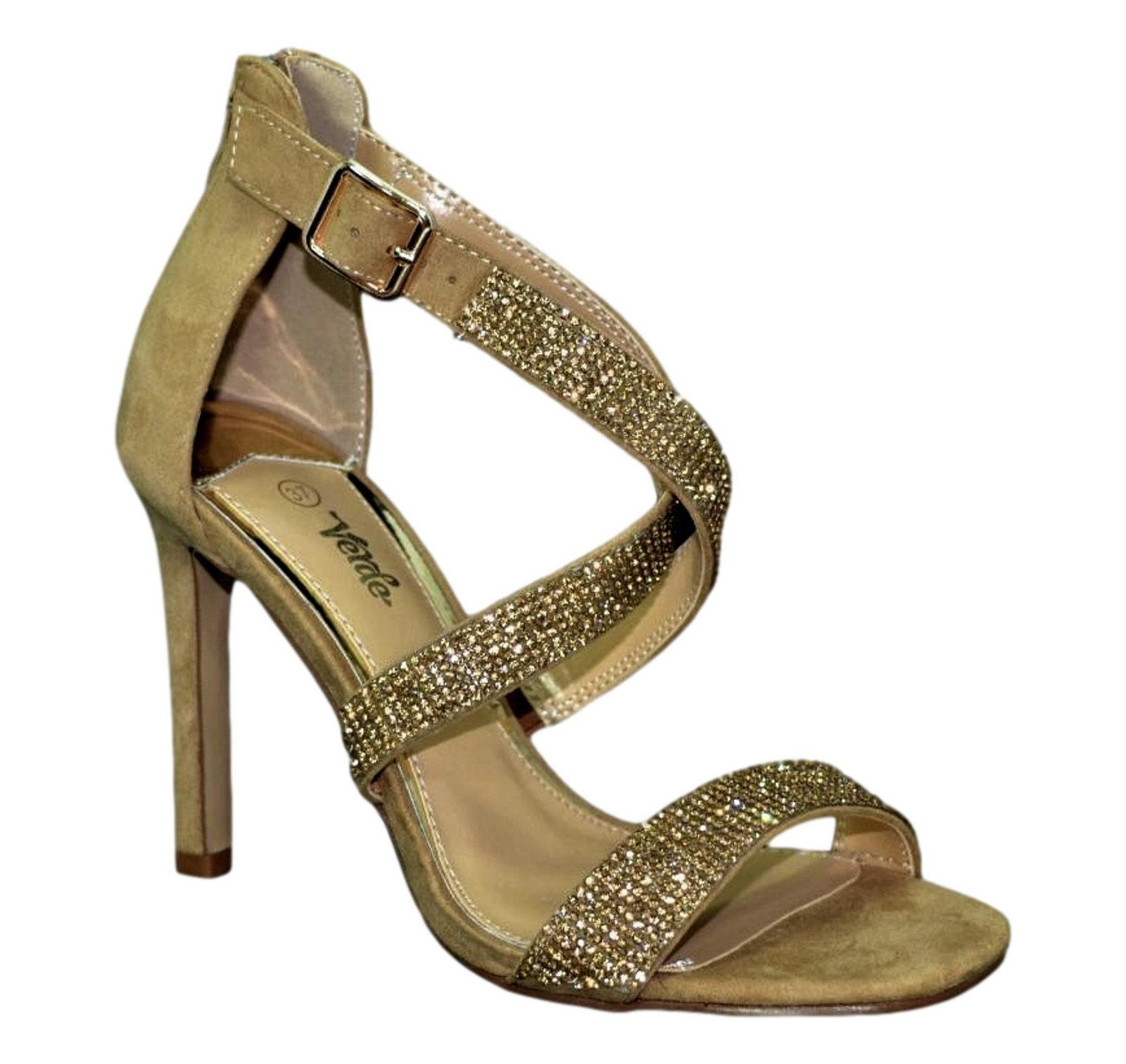 Geox Mujer XAND WOMAN: Light Gold Slides Shoes Havaianas