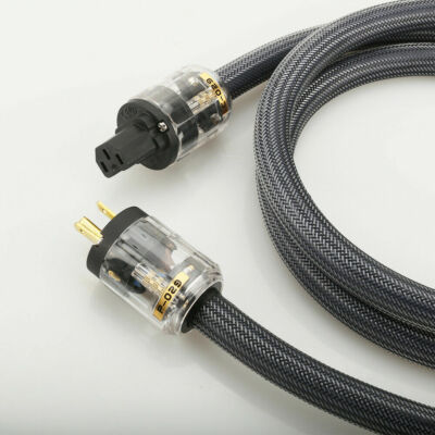 HI-END PROFESSIONAL GRADE  CAT-5 TYPHOON 海嘯津波  SHIELD CLEAR-PLUG POWER CABLE