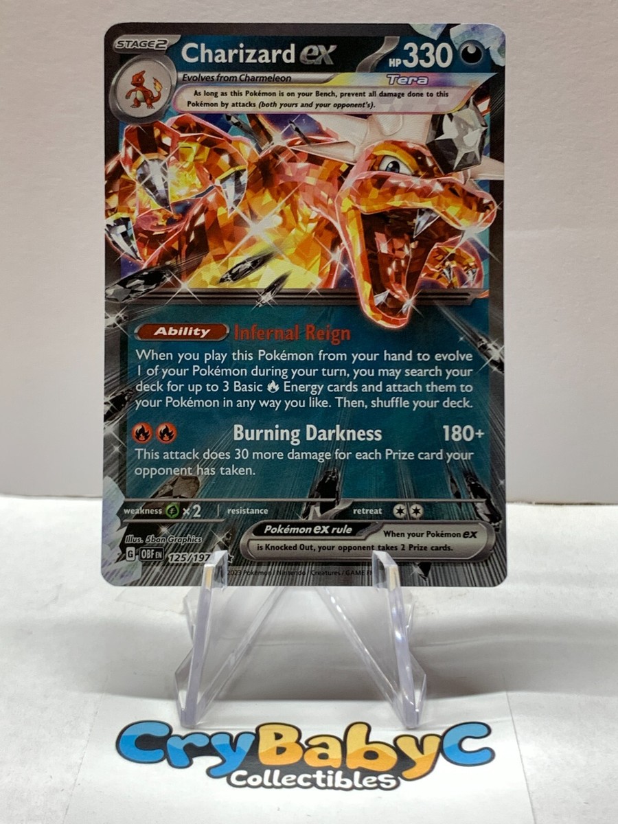 Pokemon Charizard ex 125/197 Obsidian Flames Scarlet & Violet