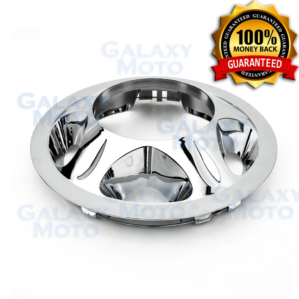 08-10 Chevy Silverado DUALLY Chrome 17" Wheel Simulator Liner+Center Caps Cover - Image 4 of 4