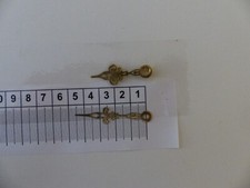 Uhrzeiger Prinzess, messing gefräst, Stundenzeiger 35 mm, Minutenzeiger 46 mm