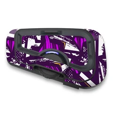 For CARDO Freecom 4X 2X Intercom Protective Wrap Sticker x2 Purple Geometric