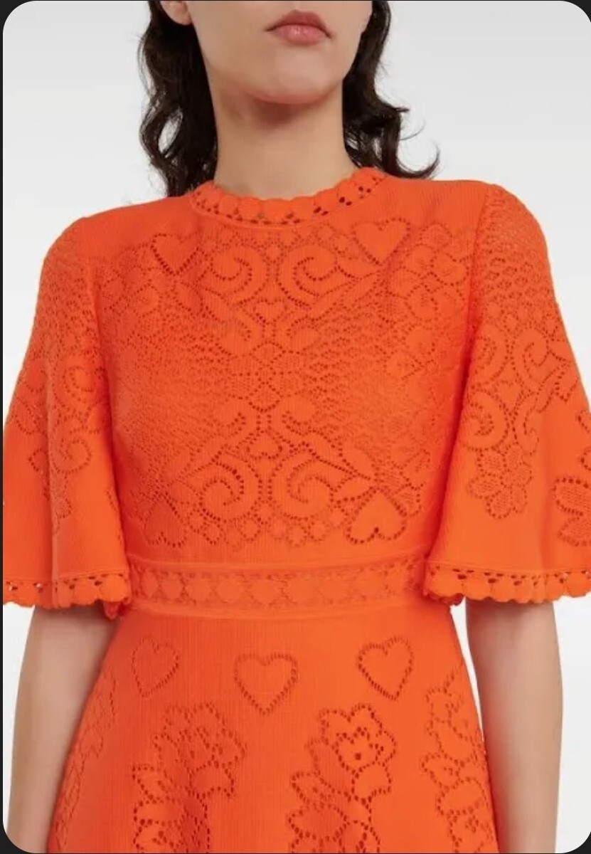 orange valentino dress Valentino Caped silk georgette maxi dress