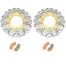 For Suzuki Front Brake Rotors Disc Pads GSX 1300 R Hayabusa 1300 2013-2017 2016