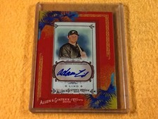 H2-19 BASEBALL CARD - 2010 TOPPS - ADAM LIND BLUE JAYS - AUTOGRAPHED 