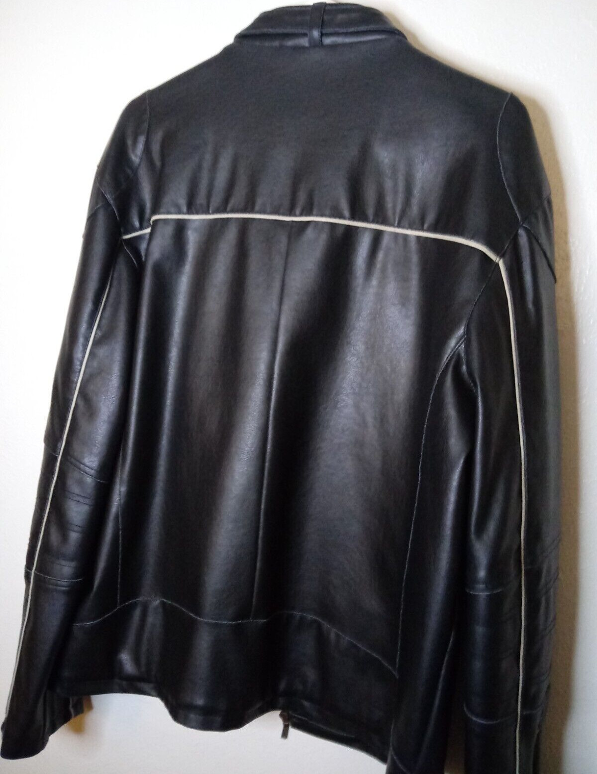 Faux Leather Biker Jacket Casual Motorcycle PU Jacket