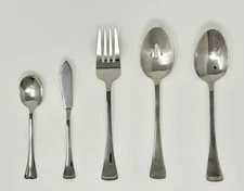 Oneida Emma Mirror 5 Piece Serving Set Quality 18/8 Stainless