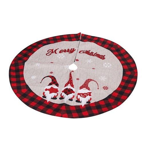Year Creative Santa Xmas Tree Skirt Xmas Decor Floor Mat Cover Christmas Carpet - Picture 16 of 17