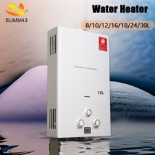 8/10/12/16/18/24/30L Hot Water Heater LPG Propane Gas Tankless Instant Showe Kit