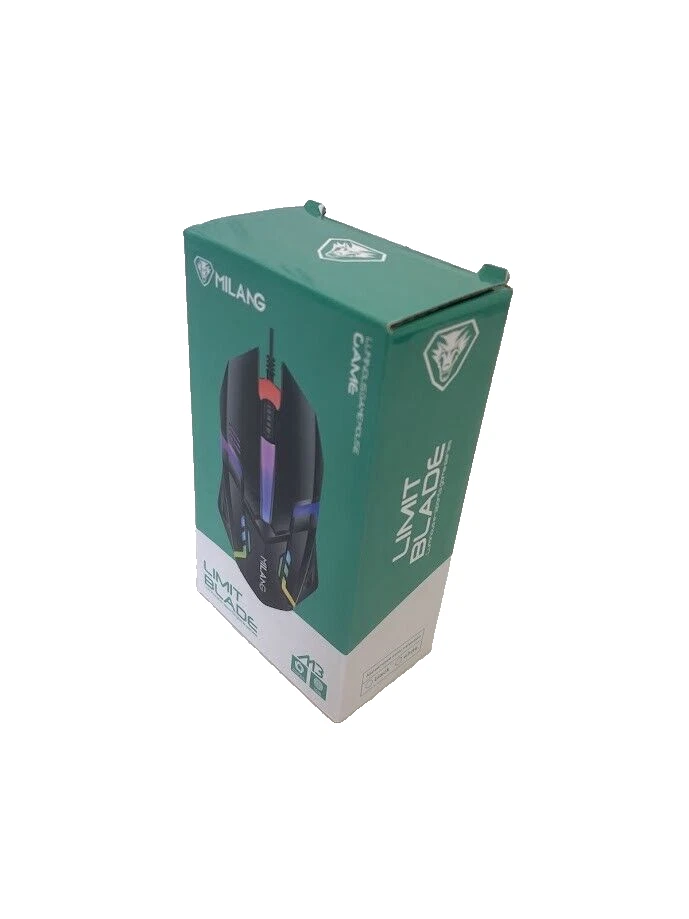 Milang M3 Limit Blade Luminous Gaming Mouse RGB LED Rainbow New - Image 2 of 4