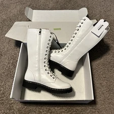 Rollda Women's Western Boots Mid-Calf Cowgirl Boots! Size:6.5! QUALITY! NEW! SEE