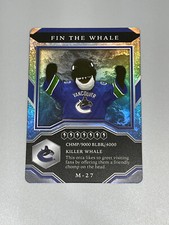 Fin The Whale 2021-22 Upper Deck MVP Mascot Gaming Card M-27 Vancouver Canucks