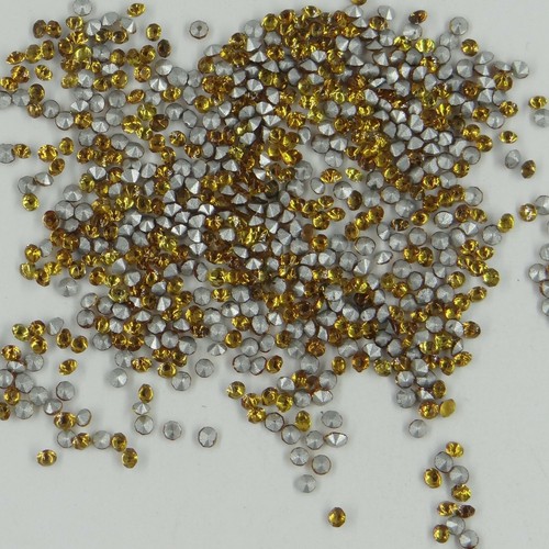 Strass Thermocollant en verre topaze foncé DMC - 2mm à 6mm - grossiste