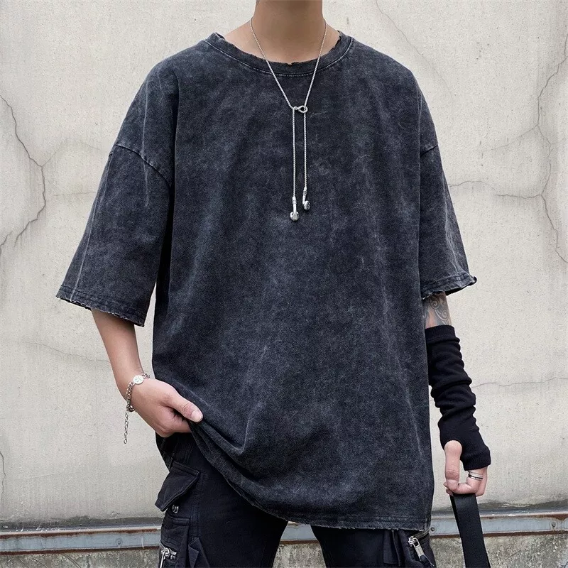 oversized distressed t shirt