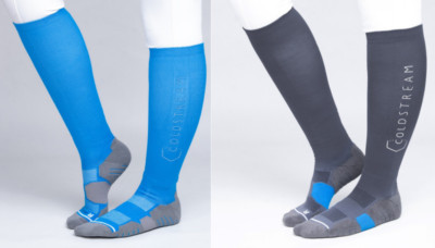Coldstream Morriston Performance Socken Coolmax Fasern antibakteriell grau/blau