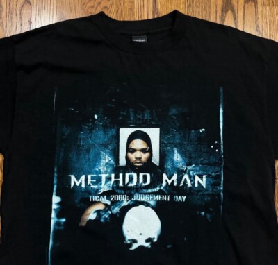 Vintage Method Man Tical 2000 Judgement Day Album T Shirt Size XL